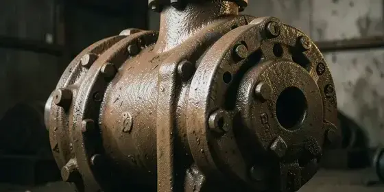 製紙会社のポンプ修理